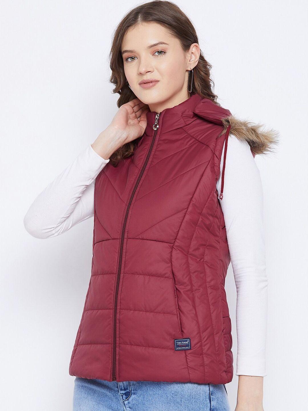 vero amore hooded windcheater padded jacket