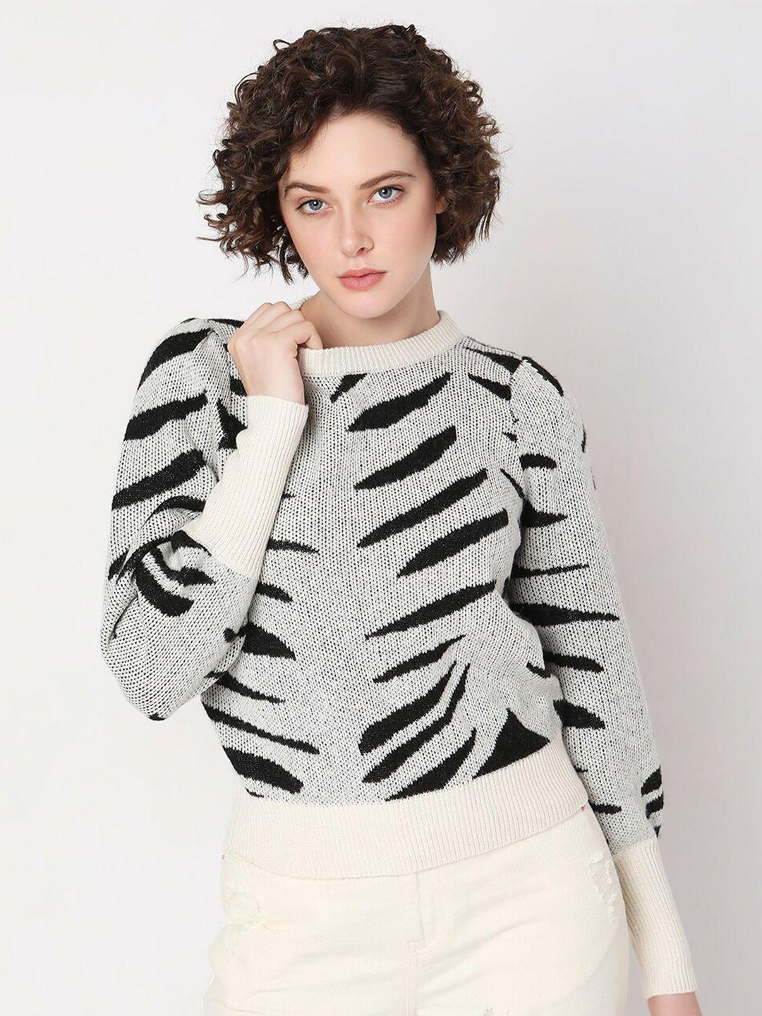 vero moda abstract printed pullover