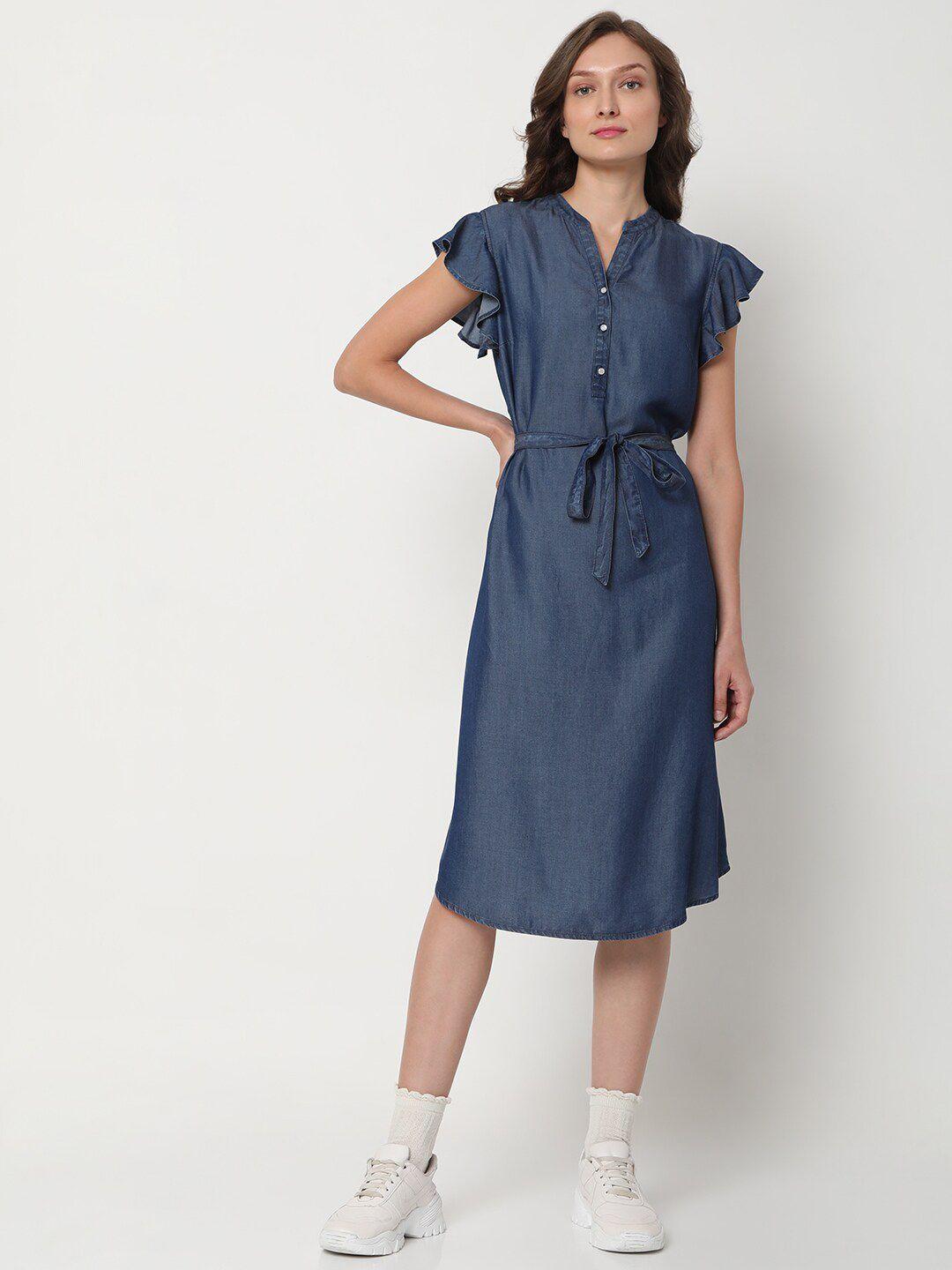 vero moda blue dress