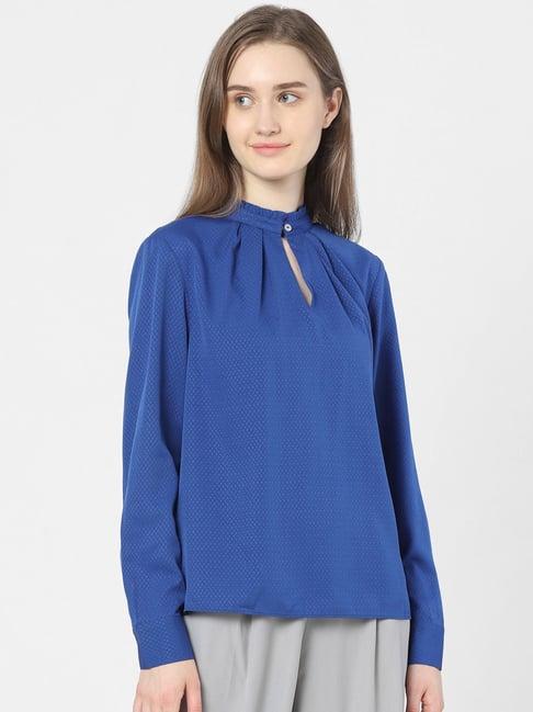 vero moda blue regular fit top