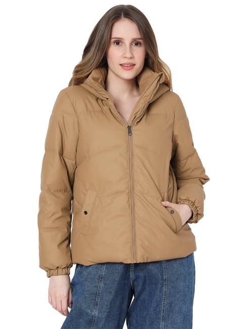 vero moda brown regular fit jacket