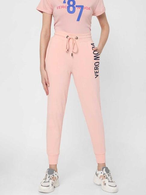 vero moda coral graphic print joggers