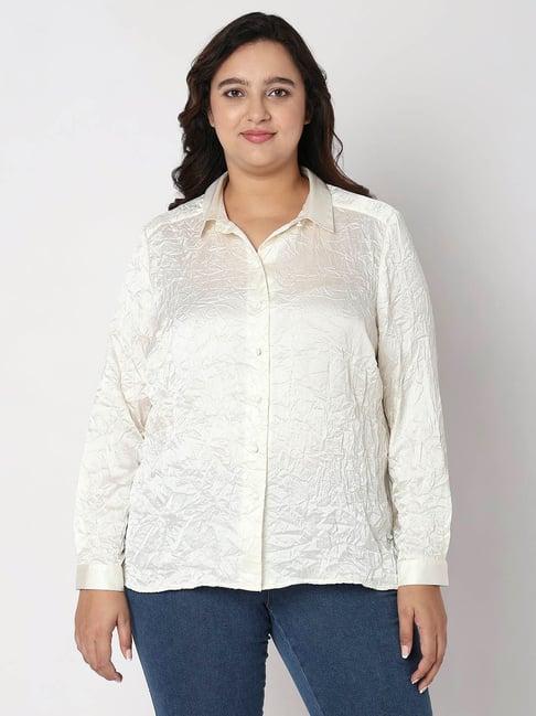 vero moda curve white shirt