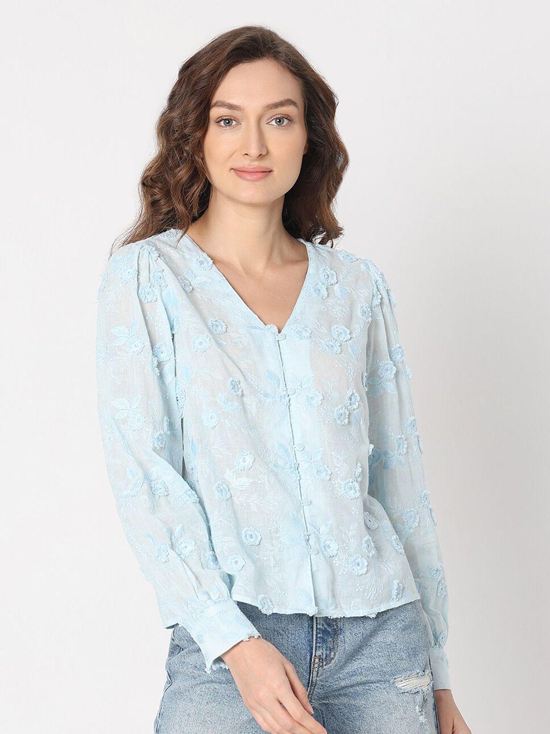 vero moda floral print cotton top