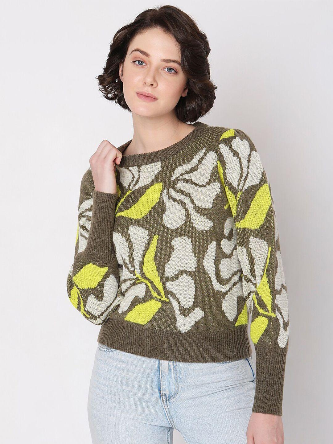 vero moda floral printed pullover