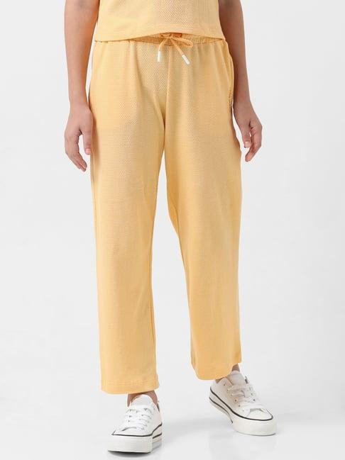 vero moda girl light orange solid pants