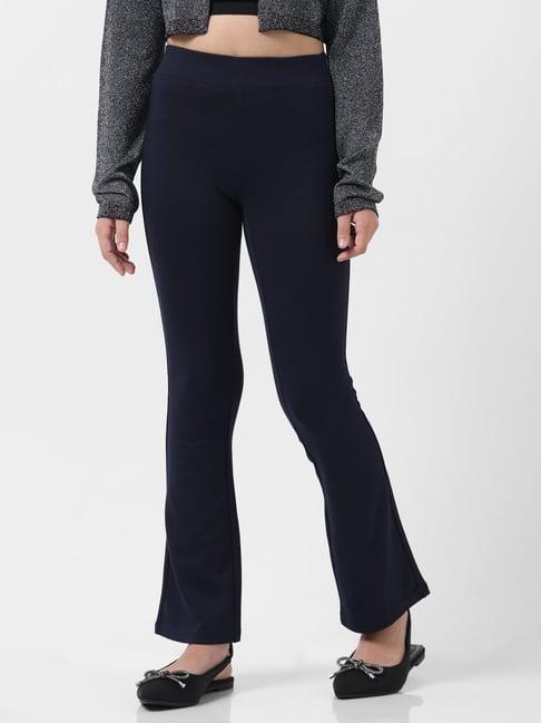 vero moda girl navy solid pants