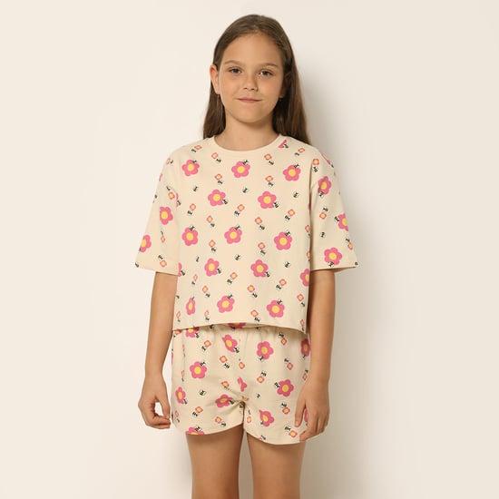 vero moda girls all-over printed t-shirt