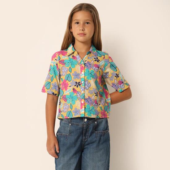 vero moda girls printed casual shirt