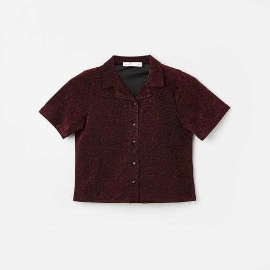 vero moda girls shimmer shirt