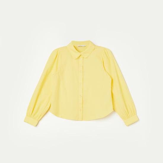 vero moda girls solid casual shirt