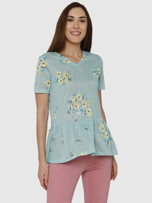 vero moda green floral top