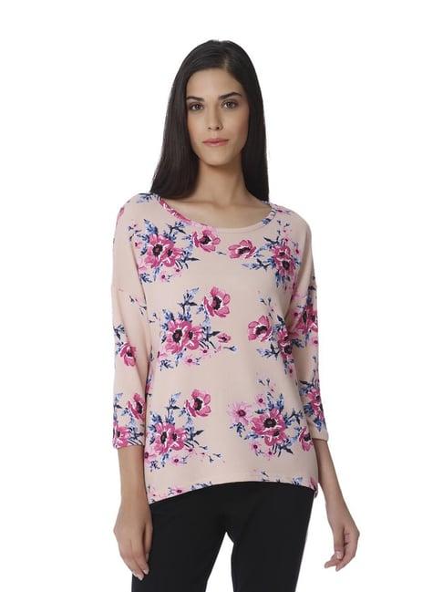 vero moda misty rose floral print top