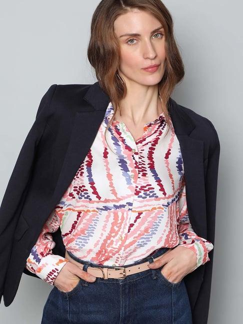 vero moda multicolor printed shirt