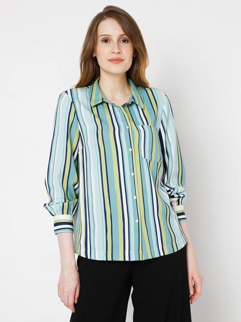 vero moda multicolor striped top