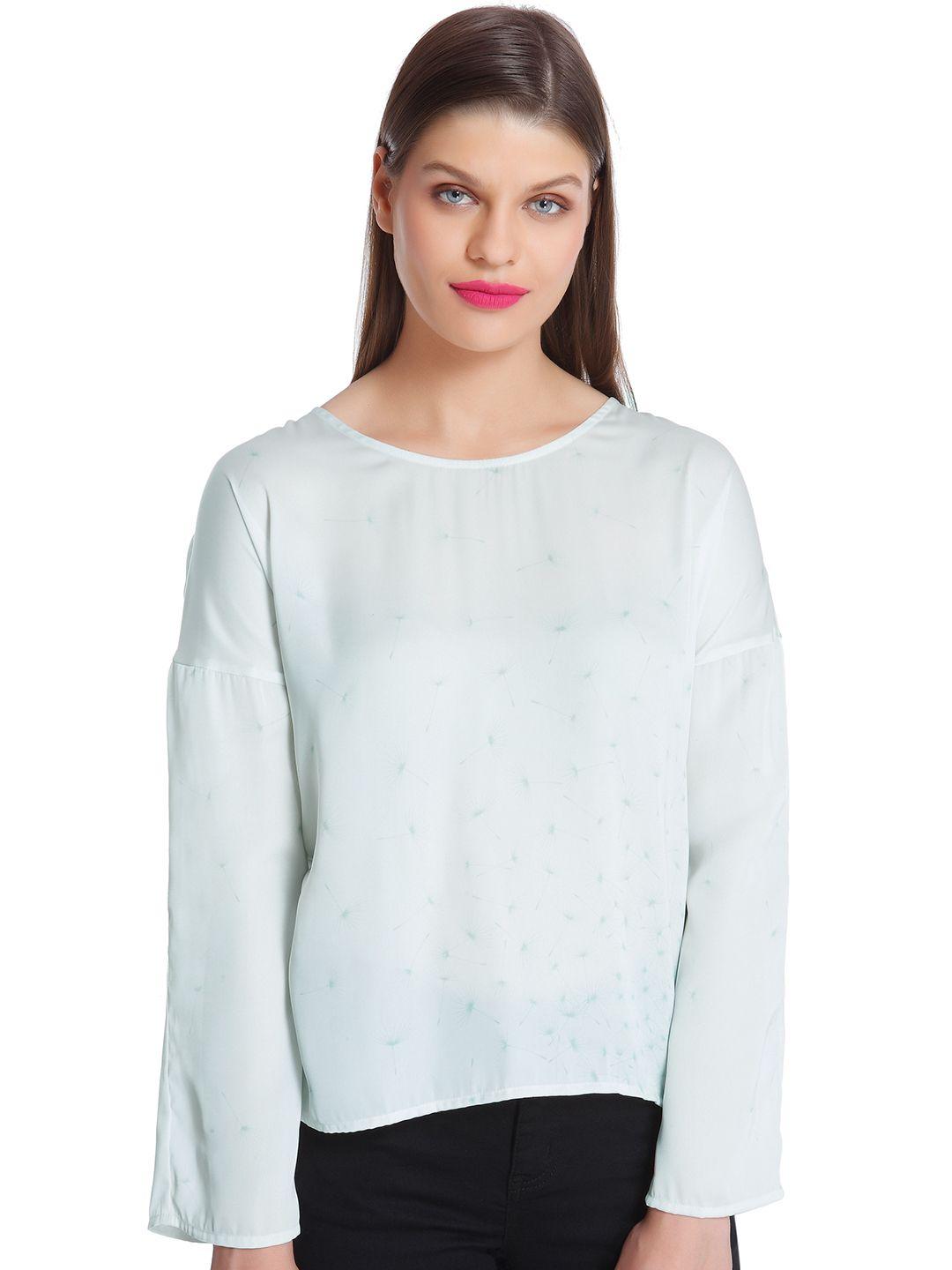 vero moda off-white printed top