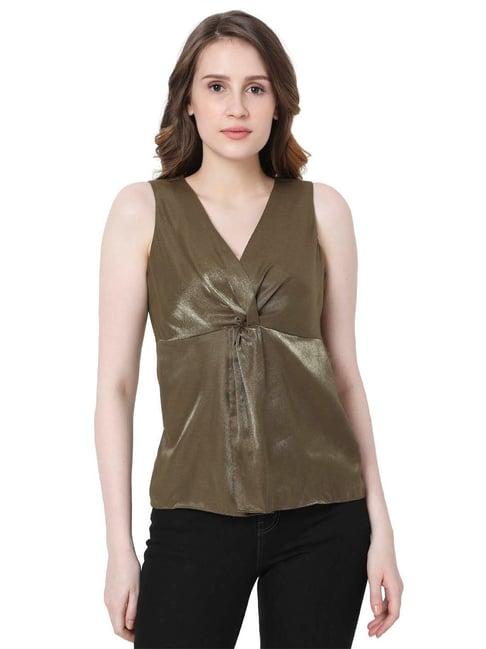 vero moda olive regular fit top