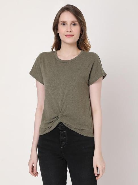 vero moda olive regular fit top