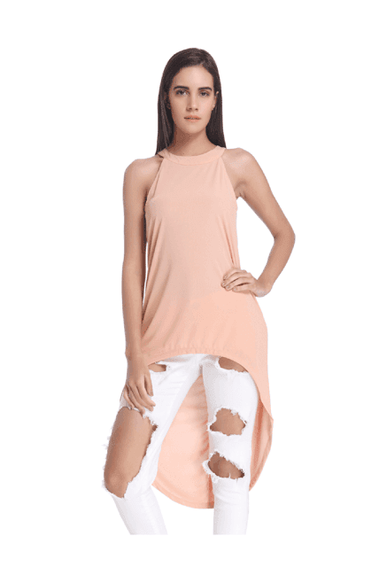 vero moda peach loose fit tunic