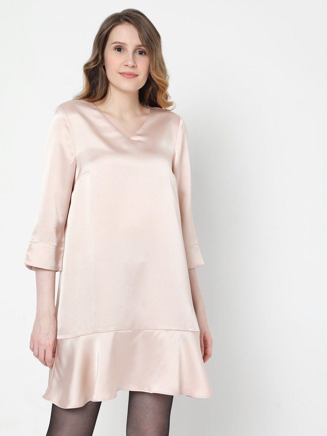 vero moda pink a-line dress