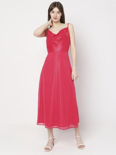 vero moda pink a-line dress