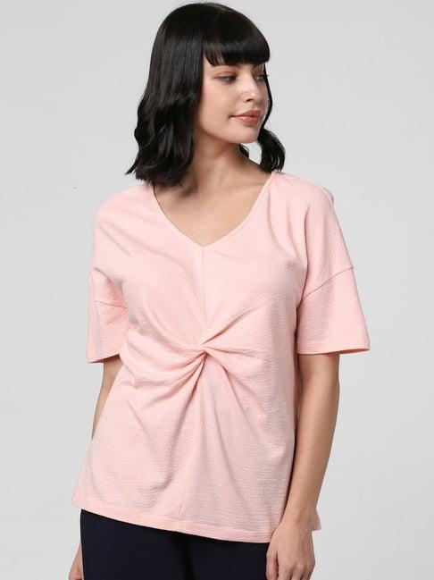 vero moda pink cotton top