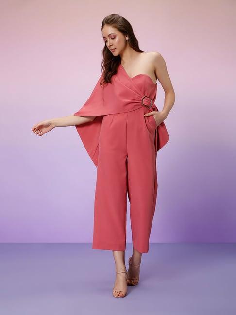 vero moda pink midi jumpsuit