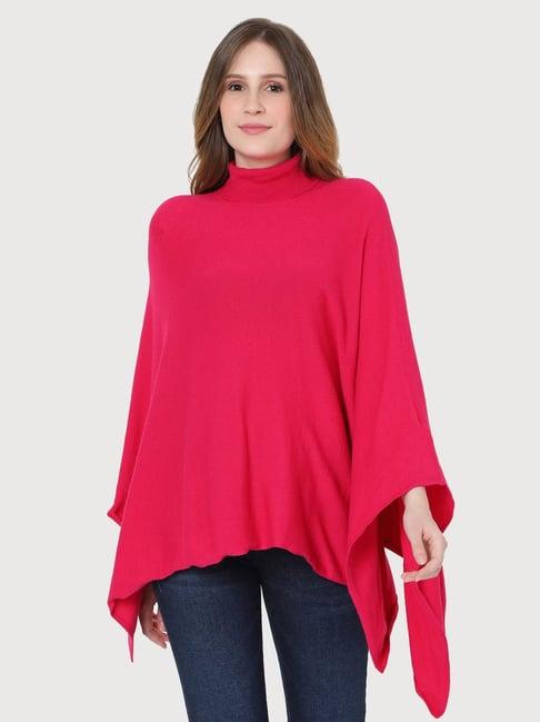 vero moda pink regular fit poncho