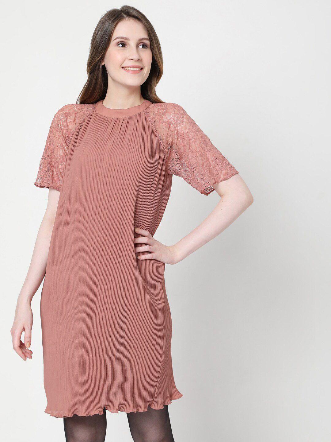 vero moda pink sheath dress