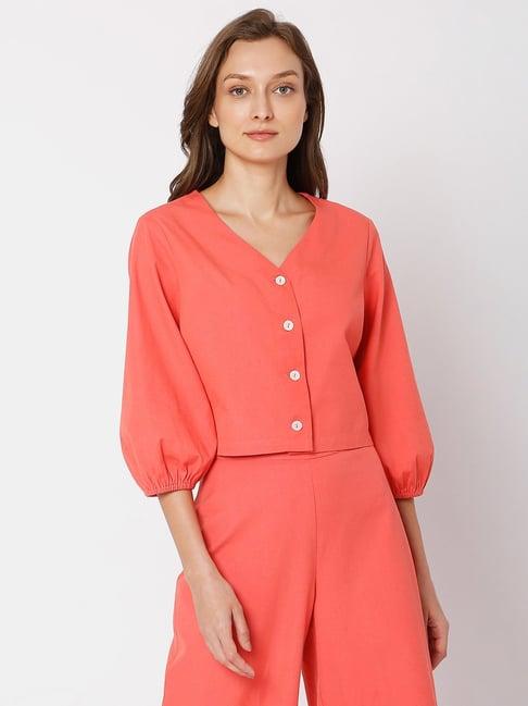 vero moda pink shirt