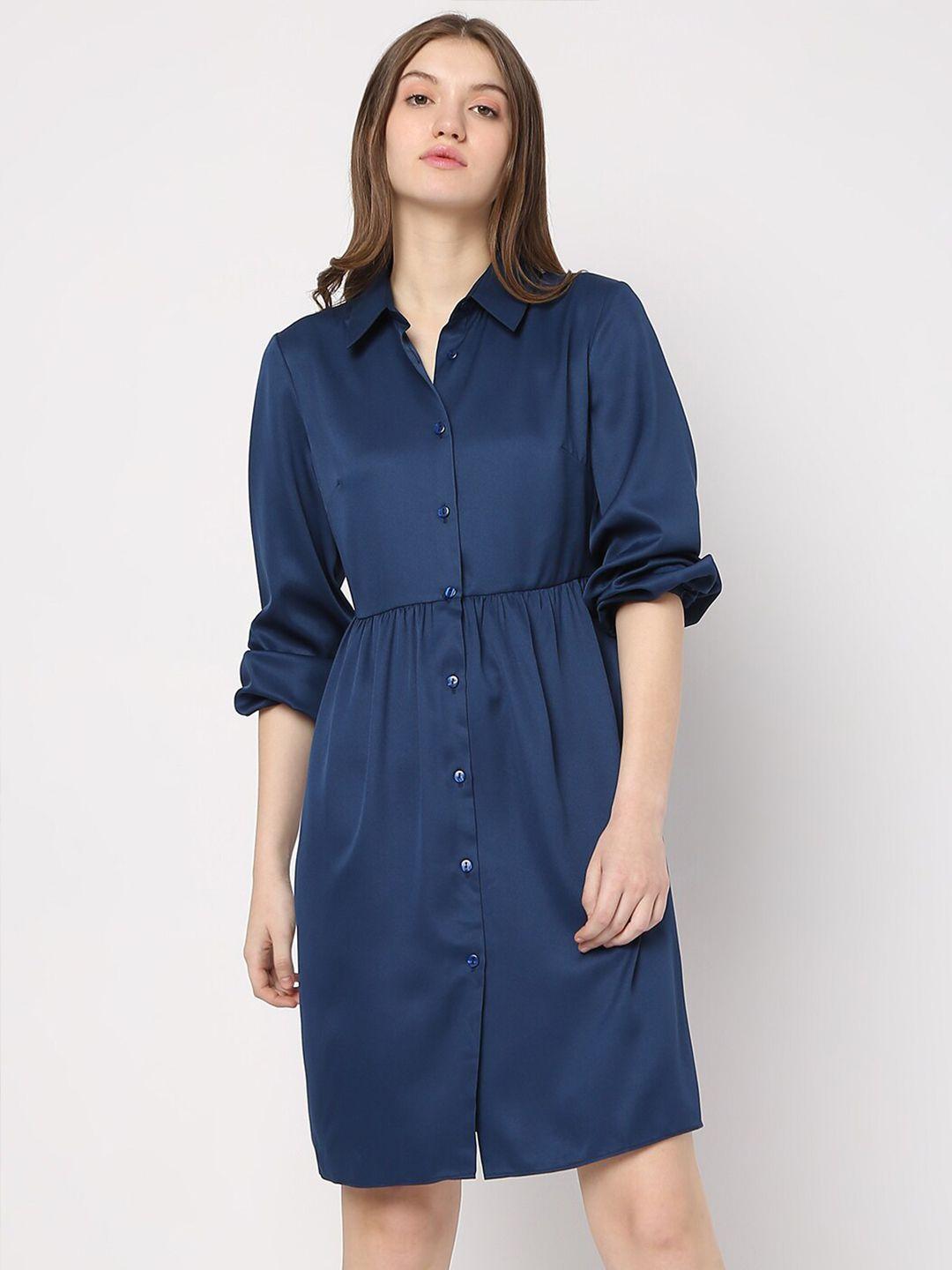 vero moda puff sleeves shirt dress