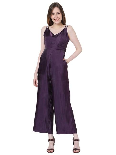 vero moda purple jumpsuit