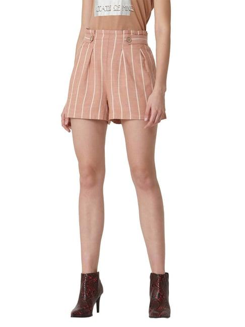 vero moda rose dawn striped shorts