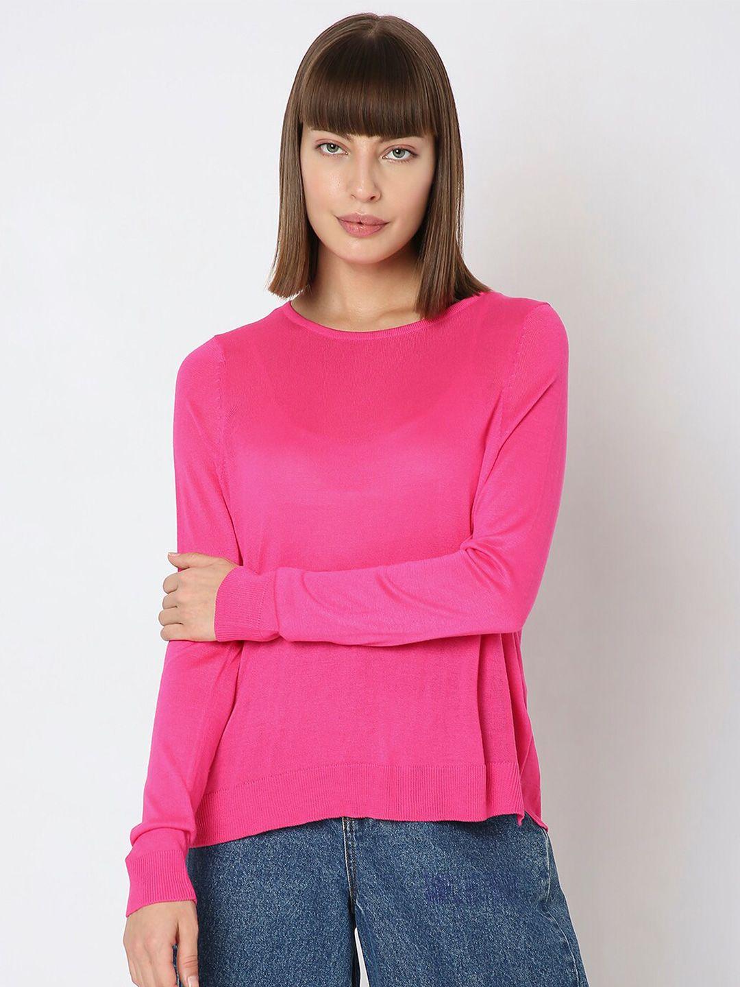 vero moda round neck pullover sweaters