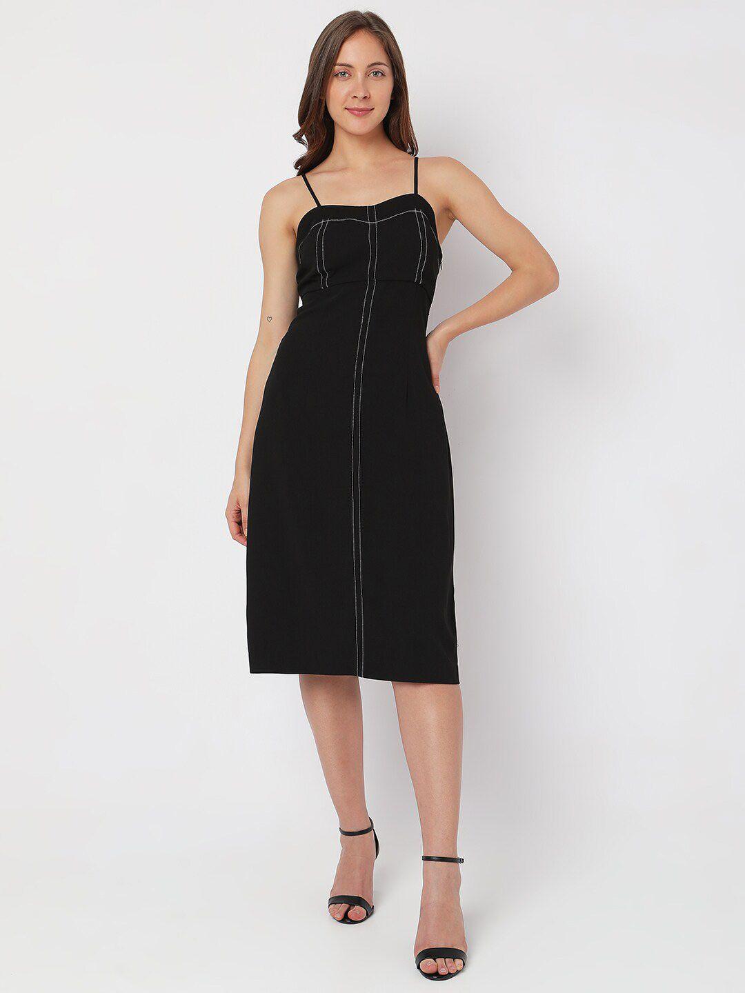 vero moda shoulder straps a-line dress