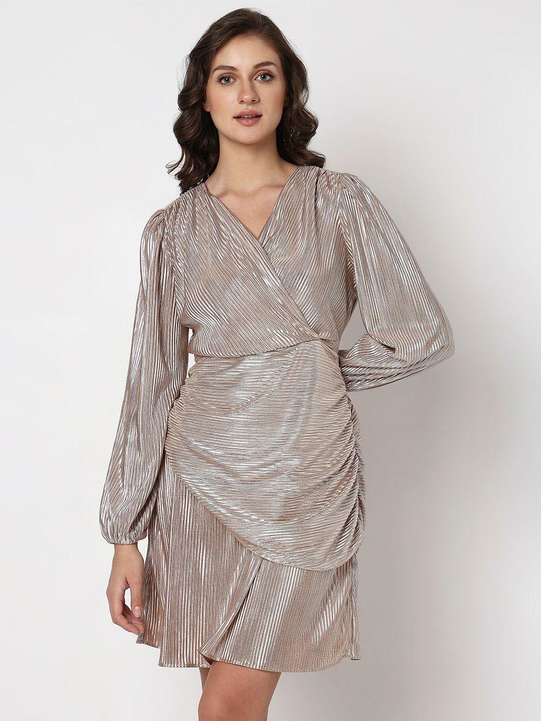 vero moda silver-toned dress