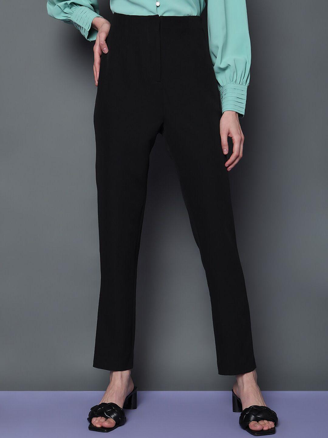 vero moda slim fit high-rise regular trousers