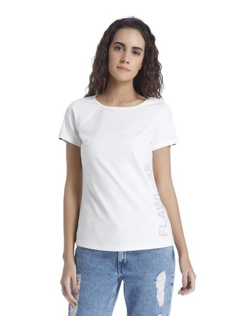 vero moda snow white regular fit t-shirt