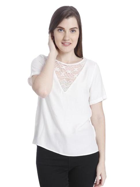 vero moda snow white regular fit top