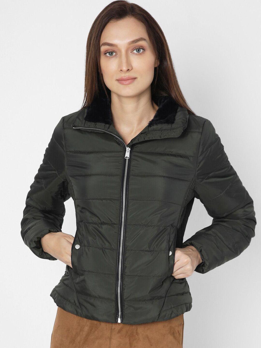 vero moda spread collar padded jacket