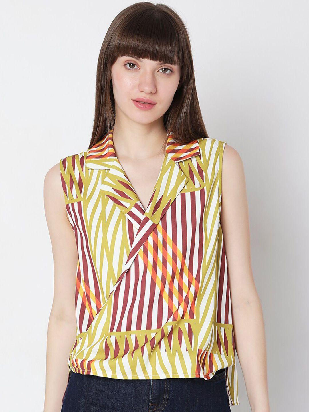 vero moda striped regular top