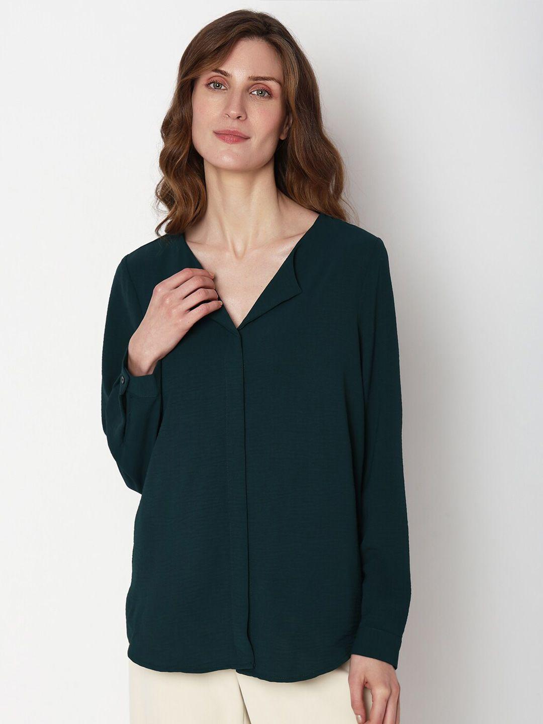 vero moda textured opaque casual shirt