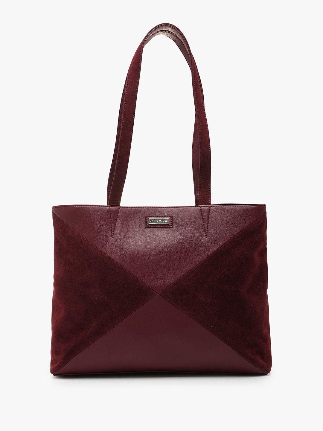 vero moda textured oversized shopper tote bag