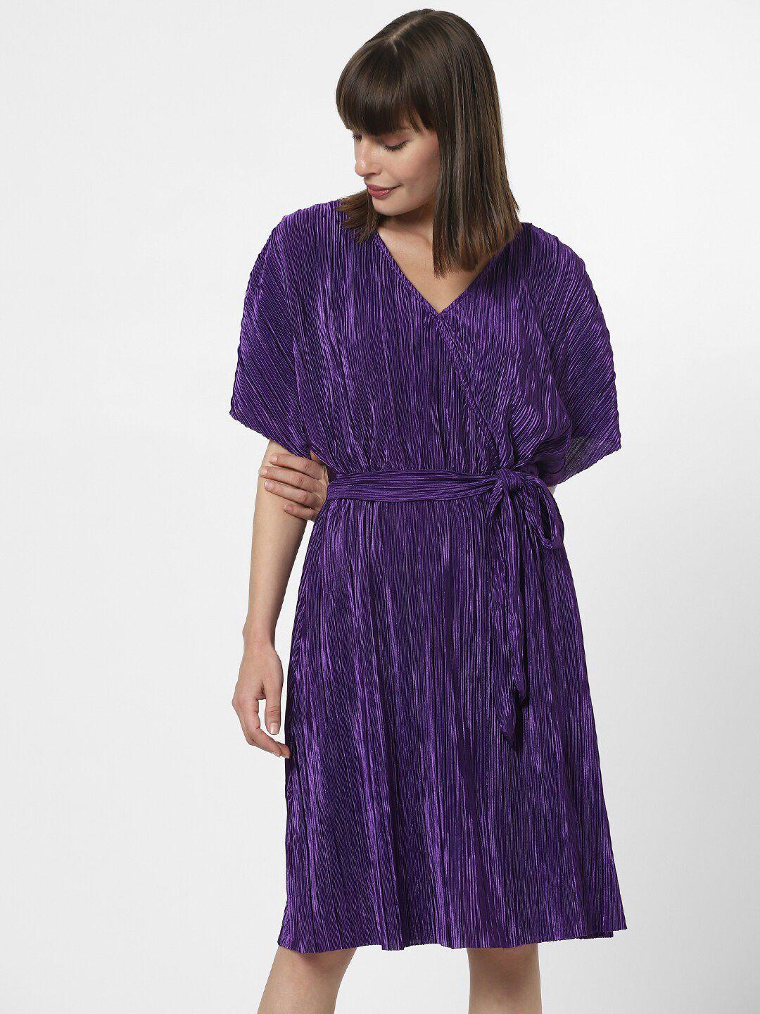 vero moda v-neck kimono sleeves a-line dress