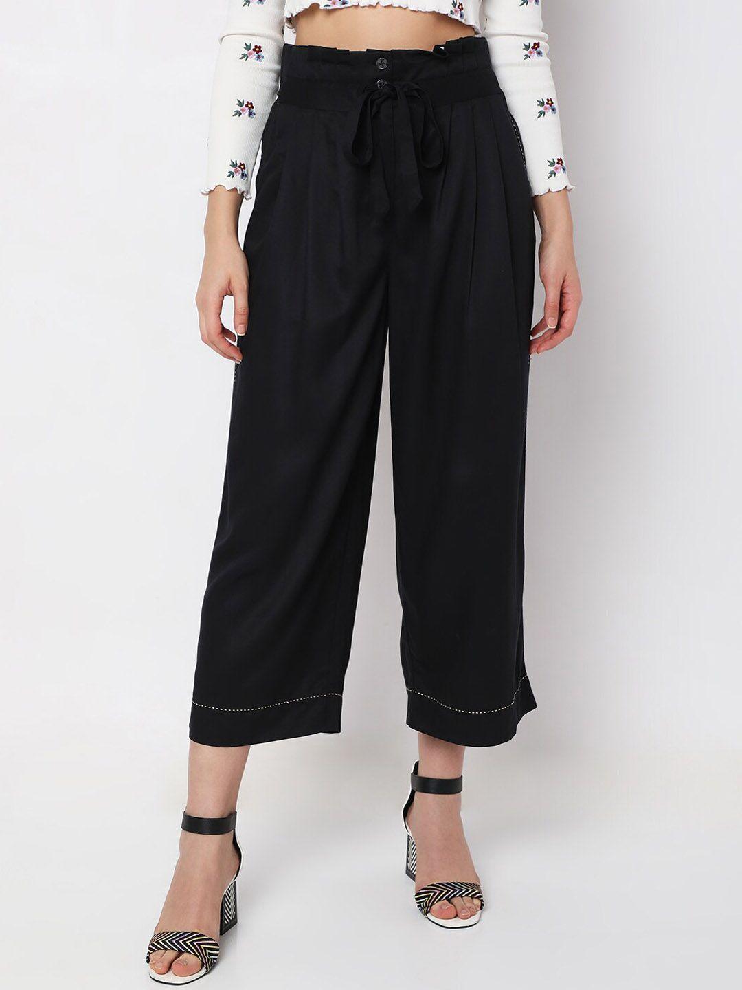 vero moda women flared high-rise trousers