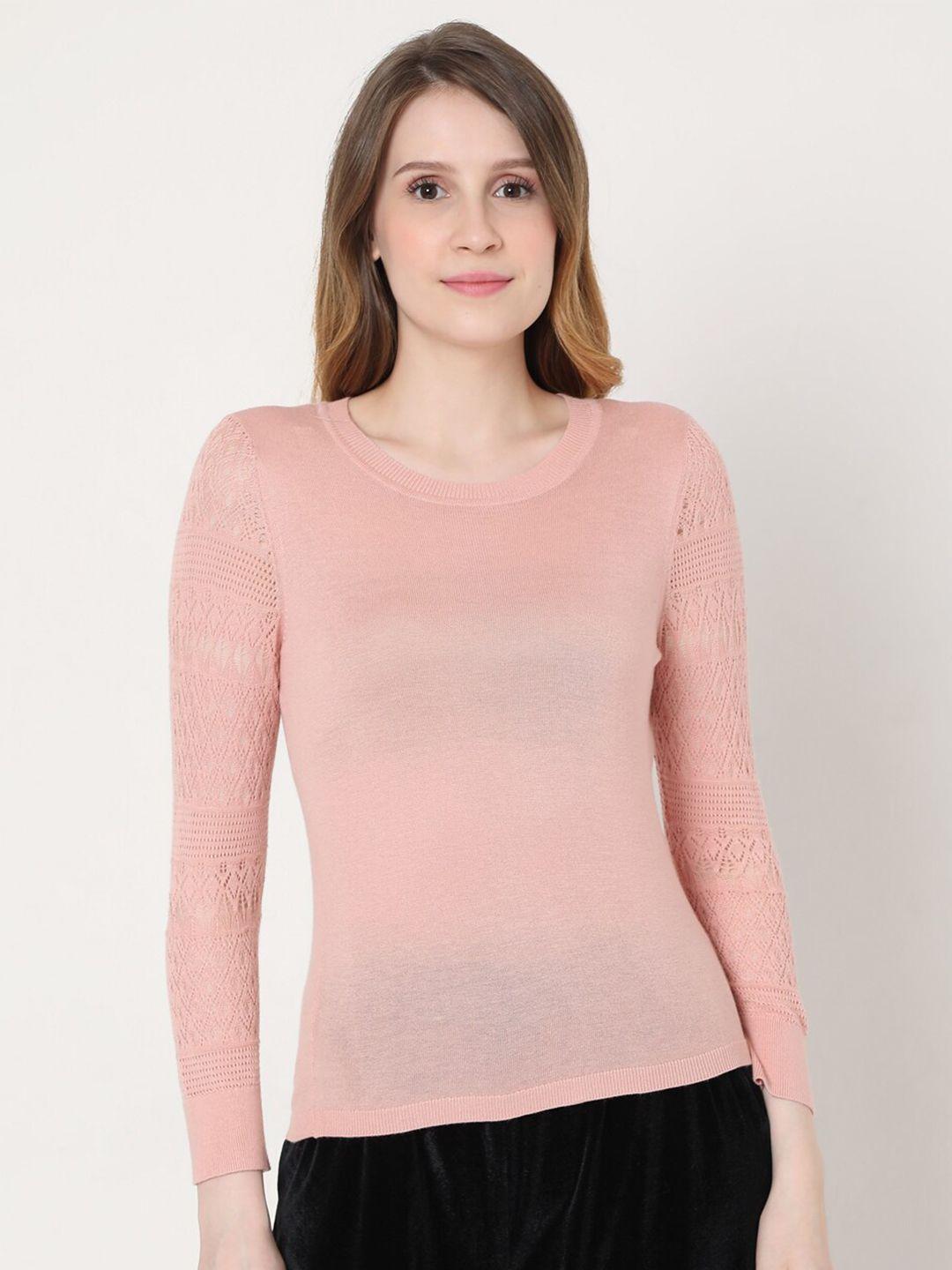 vero moda women pink pullover