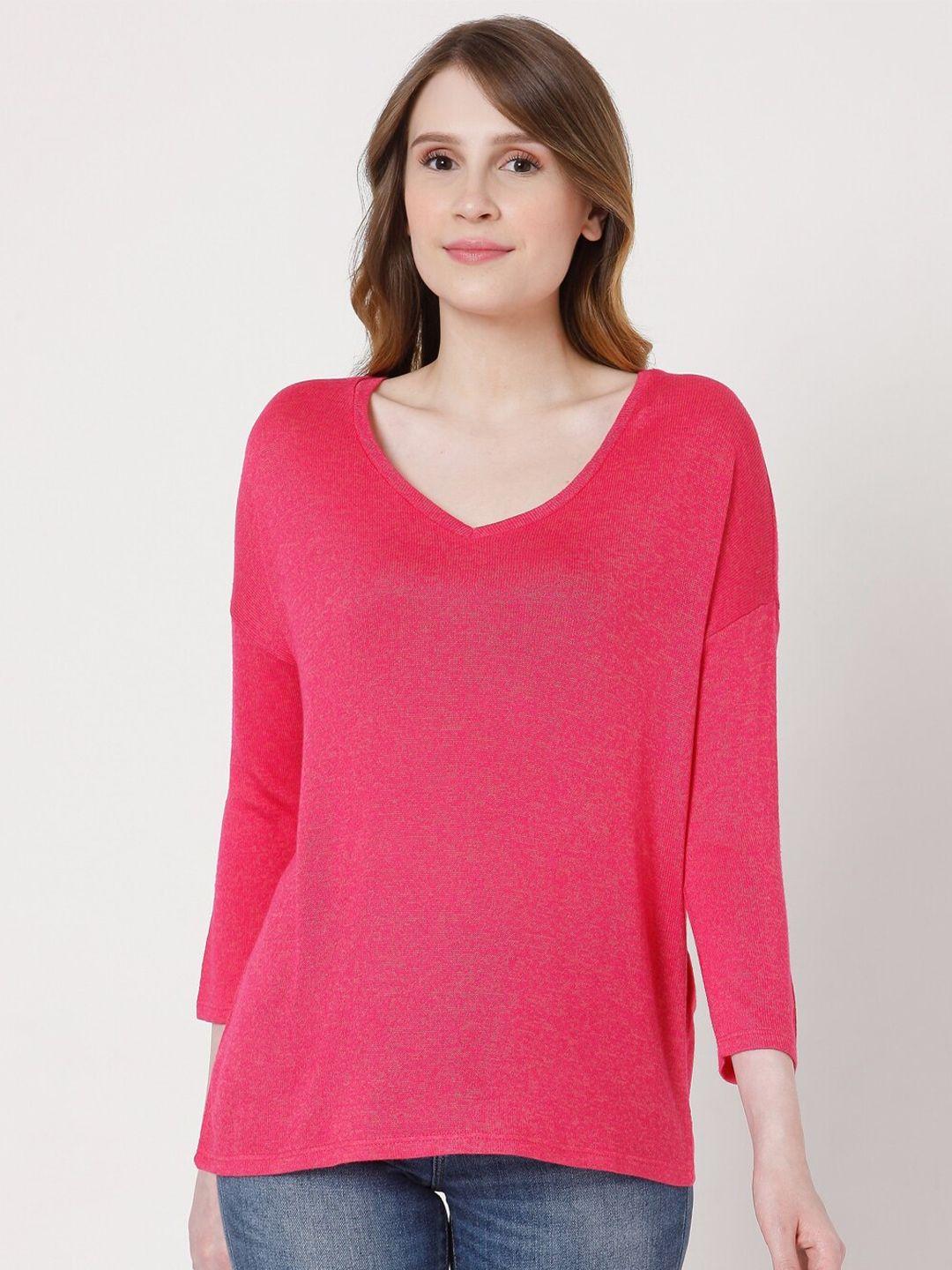 vero moda women pink pullover