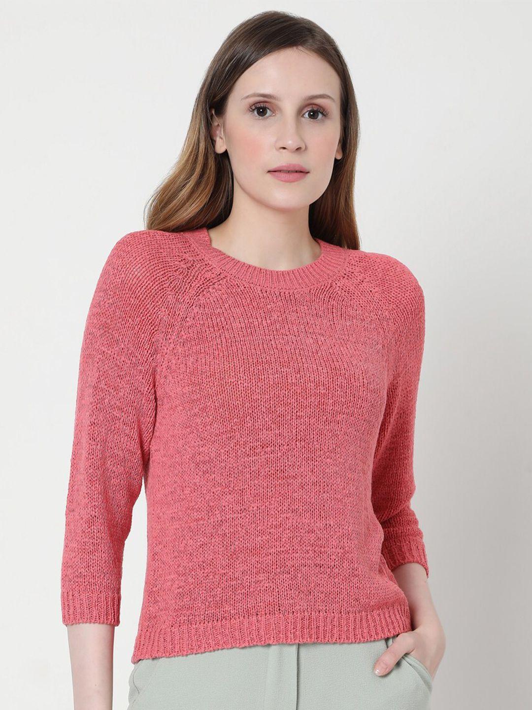 vero moda women pink pullover