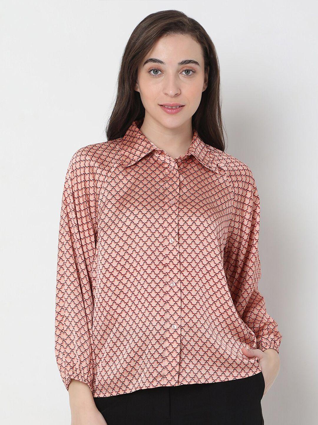 vero moda women red checked casual shirt