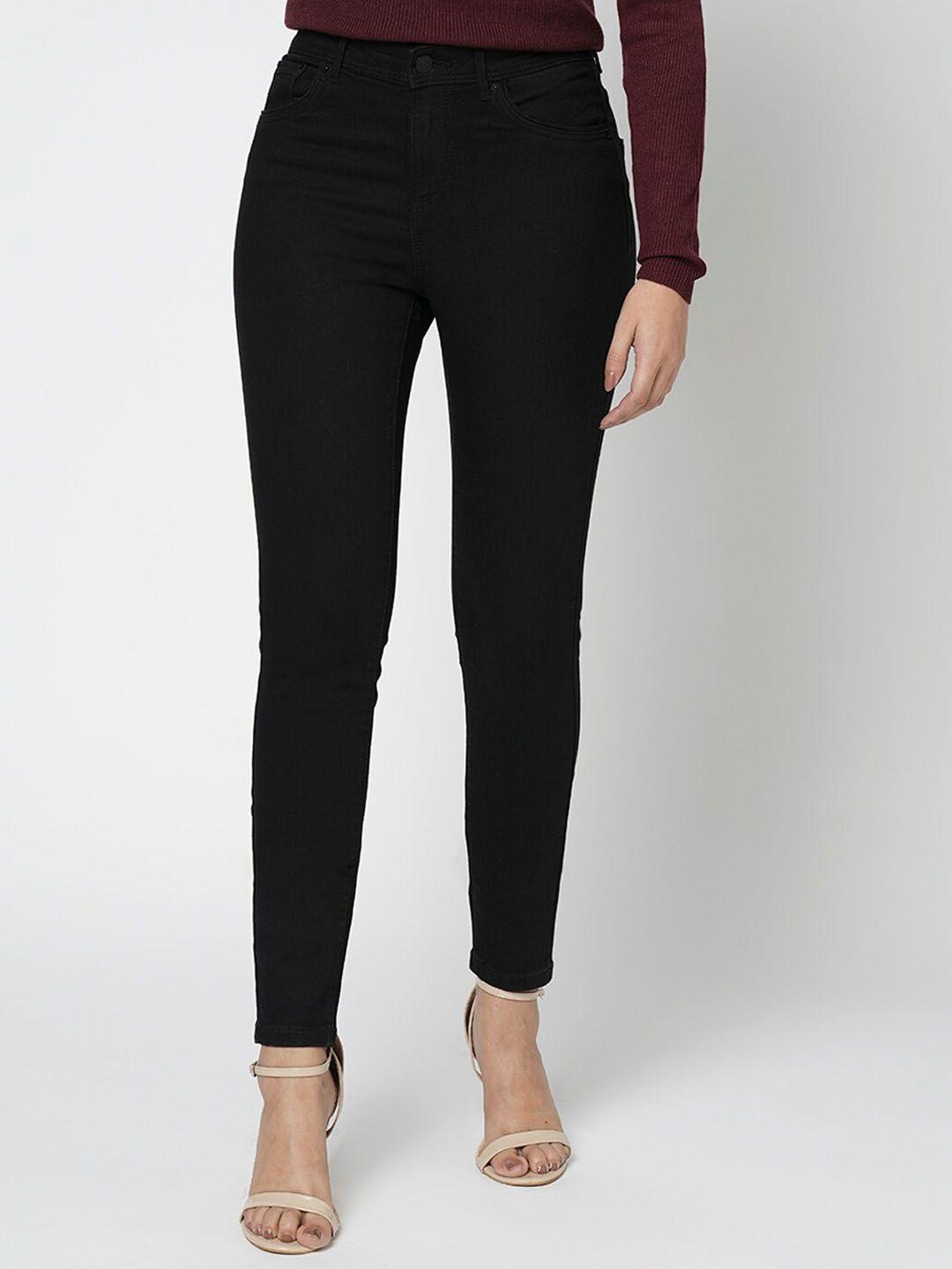 vero moda women skinny fit high-rise stretchable jeans